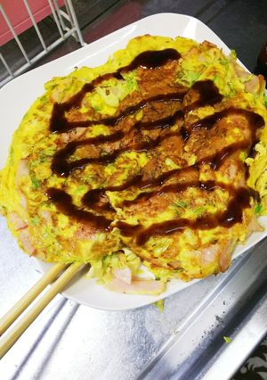 キャベツとハムの卵焼き-レシピのメイン写真