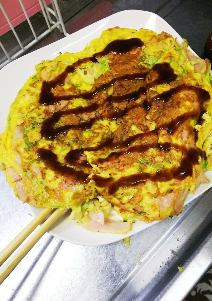 キャベツとハムの卵焼き-レシピのメイン写真