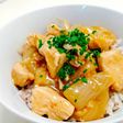 節約簡単丼【鶏胸肉と玉葱の照り焼き丼】