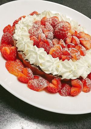 ハートの苺のチーズタルト-レシピのメイン写真