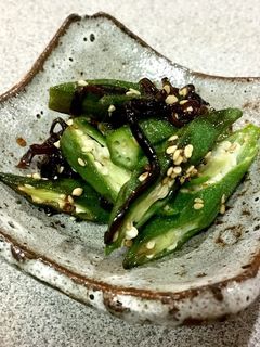 オクラの塩昆布和え-レシピのメイン写真