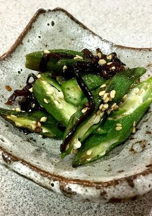 オクラの塩昆布和え-レシピのメイン写真