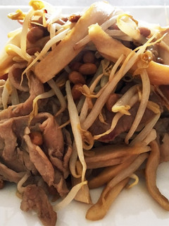 豚肉と余った野菜の納豆炒め-レシピのメイン写真