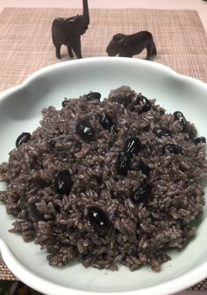 甘い黒豆おこわ-レシピのメイン写真
