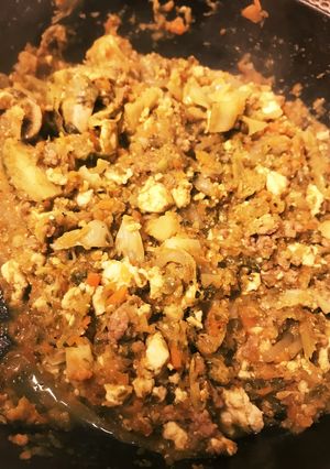 残り野菜と豆腐のドライカレー-レシピのメイン写真
