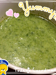 野菜嫌いさんも飲める!ほうれん草スープ-レシピのメイン写真