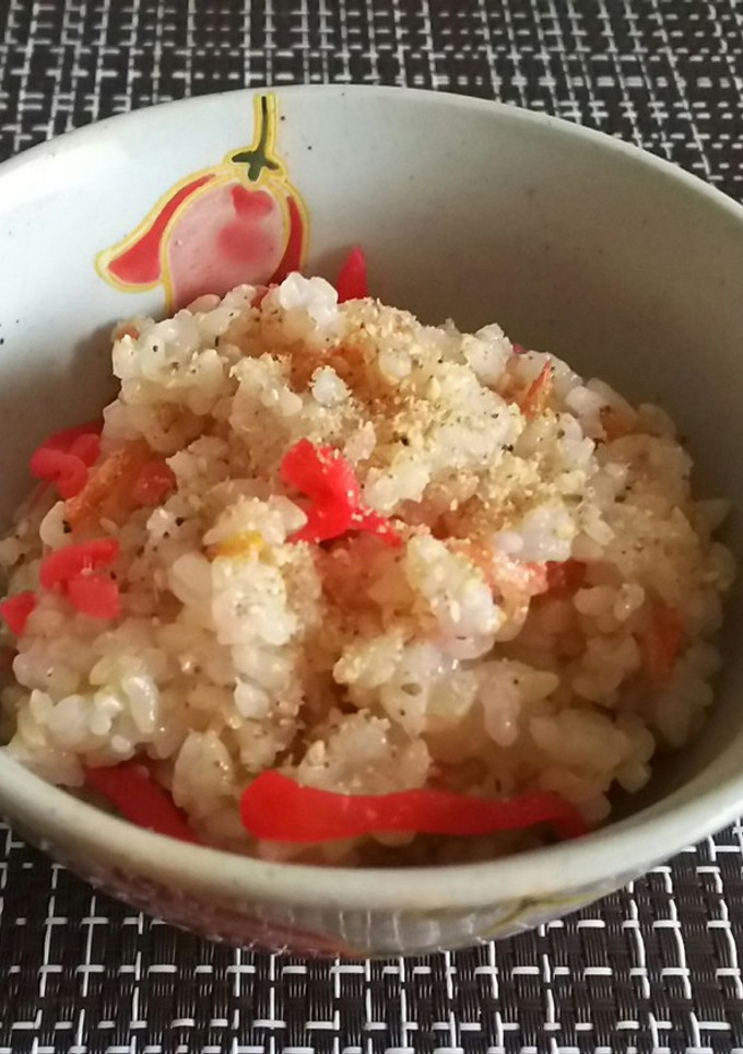 桜海老と紅生姜の玄米混ぜご飯-レシピのメイン写真