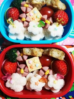 幼稚園(年少)双子のお弁当16-レシピのメイン写真