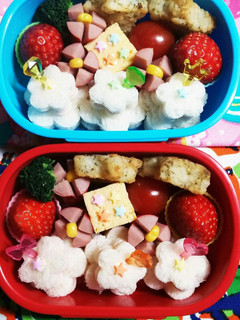 幼稚園(年少)双子のお弁当16-レシピのメイン写真