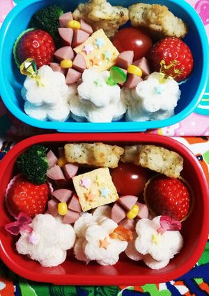 幼稚園(年少)双子のお弁当16-レシピのメイン写真