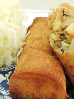さば缶詰の春巻き-レシピのメイン写真