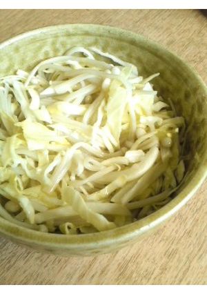 簡単副菜☆エノキとキャベツ塩麹和え-レシピのメイン写真