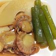 フキと筍とベビーホタテの煮物