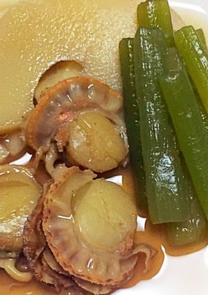 フキと筍とベビーホタテの煮物-レシピのメイン写真