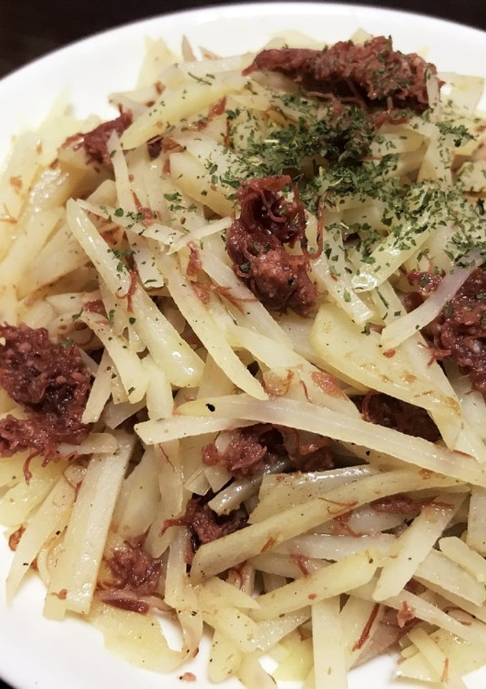 シャキシャキポテトとコーンビーフ炒め♡-レシピのメイン写真