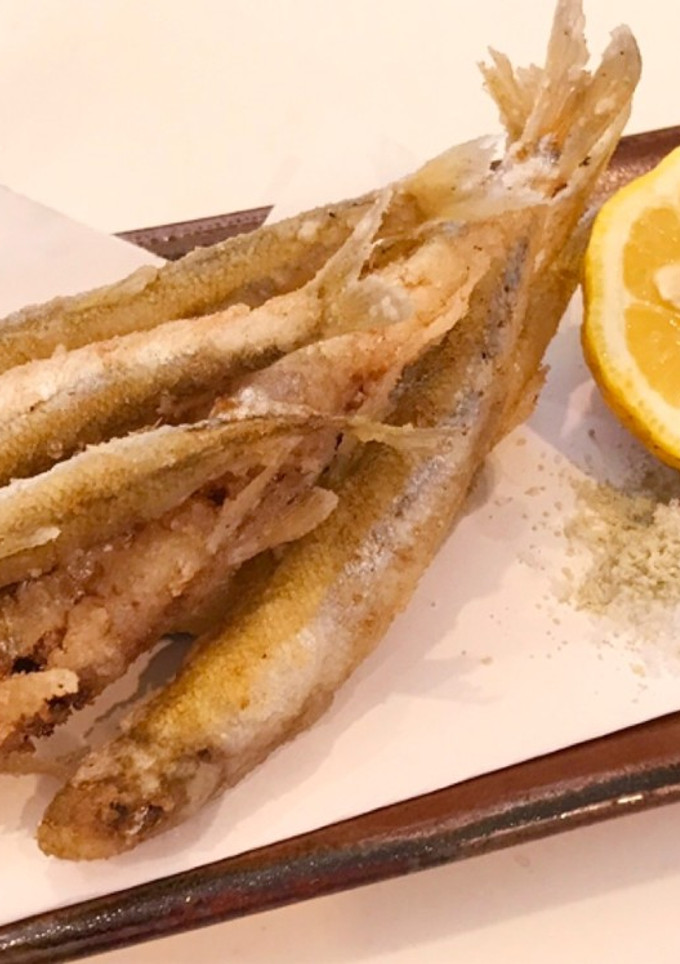 柚風味 ワカサギ唐揚げ 昆布塩添え-レシピのメイン写真