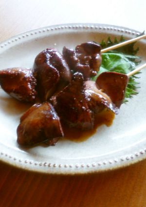 鶏レバー♡焼き鳥♪-レシピのメイン写真