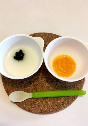 ☆離乳食初期☆ １０倍粥＋野菜２種-レシピのメイン写真