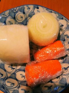レンジで簡単離乳食(中期~)♡蒸し野菜-レシピのメイン写真
