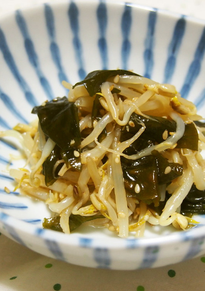 もやしとワカメの酢の物♪-レシピのメイン写真