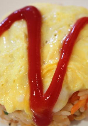 レンジでライス簡単！オムライス-レシピのメイン写真