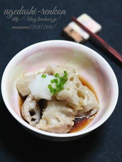 基本の和食・揚げ出し蓮根。-レシピのメイン写真