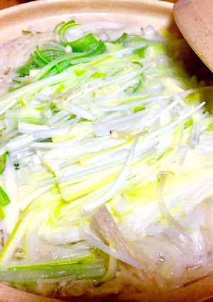 温まる長ネギ釜あげ風うどん-レシピのメイン写真