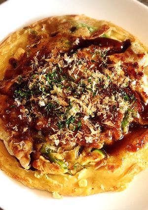 あるもので簡単 豚玉お好み焼き-レシピのメイン写真