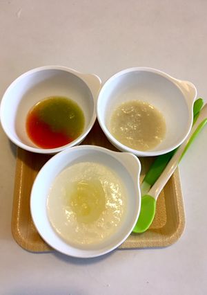 ☆離乳食初期☆ 10倍粥+野菜+魚 ②-レシピのメイン写真