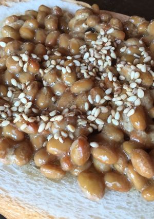 ハニー納豆トースト-レシピのメイン写真