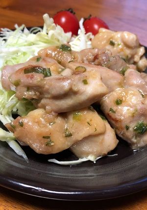創味シャンタンで簡単！ネギもも焼き♡-レシピのメイン写真