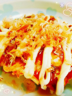 白菜でお好み焼き☆もち明太チーズ☆-レシピのメイン写真