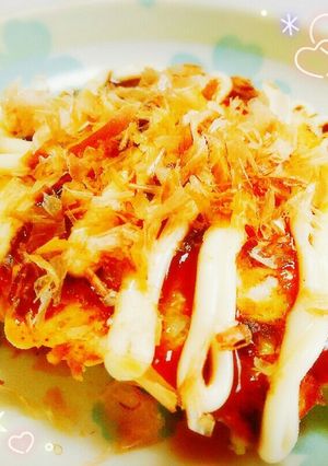 白菜でお好み焼き☆もち明太チーズ☆-レシピのメイン写真