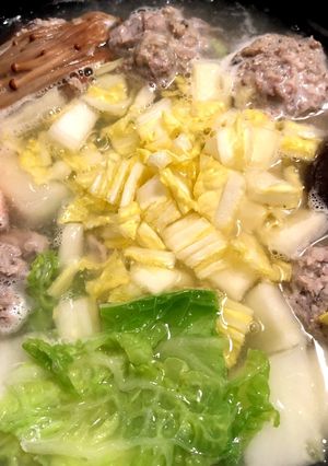 簡単♪ぽかぽか鰯ミンチでつみれ鍋-レシピのメイン写真