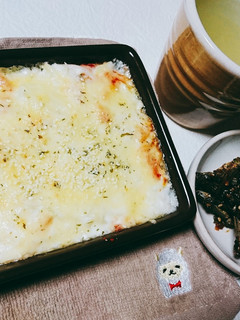 アツアツ美味しい!餅キムチーズグラタン-レシピのメイン写真