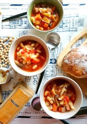 温まる♪大豆のミネストローネ-レシピのメイン写真