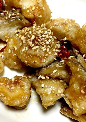 キノコの旨み! エリンギの甘辛唐揚げ-レシピのメイン写真