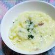 ほうれん草とベーコンのリゾット風