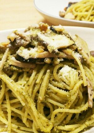 茸とナッツのジェノベーゼパスタ-レシピのメイン写真