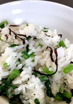春菊の混ぜご飯*簡単お昼ご飯*-レシピのメイン写真