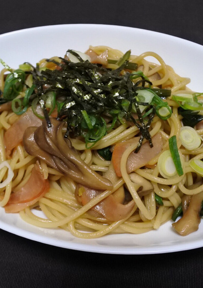 舞茸とほうれん草の和風パスタ♪-レシピのメイン写真