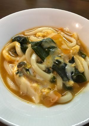 キムチ鍋リメイク！煮込みうどん-レシピのメイン写真