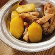 さつまいも♡とりもも肉で甘辛煮♡