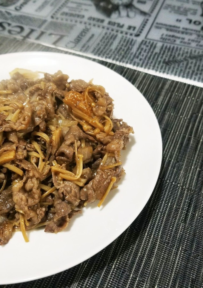 牛こまと玉ねぎのオイスターソース-レシピのメイン写真