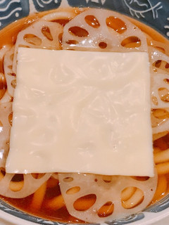 れんこん、とろけるチーズの、うどん!-レシピのメイン写真