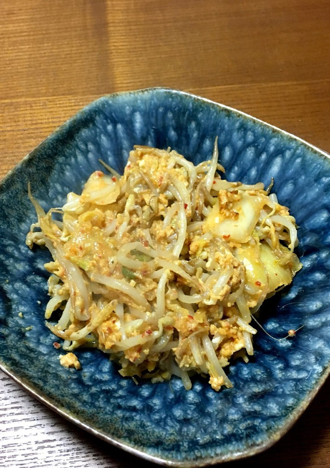 もやしと卵のキムチ炒め-レシピのメイン写真