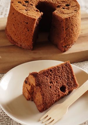 チョコシフォンケーキ-レシピのメイン写真
