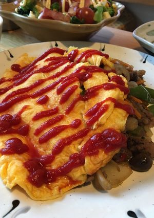牛肉と玉ねぎの和風オムレツ☆-レシピのメイン写真