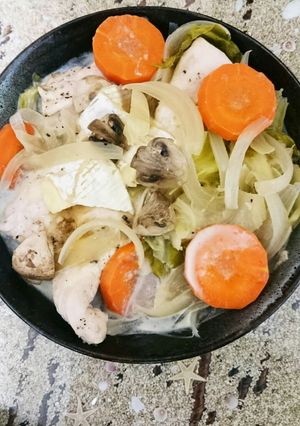 糖質オフ高たんぱく鳥胸肉カマンベール蒸し-レシピのメイン写真