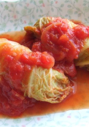 白菜のトマト煮♪ウインナーロール-レシピのメイン写真